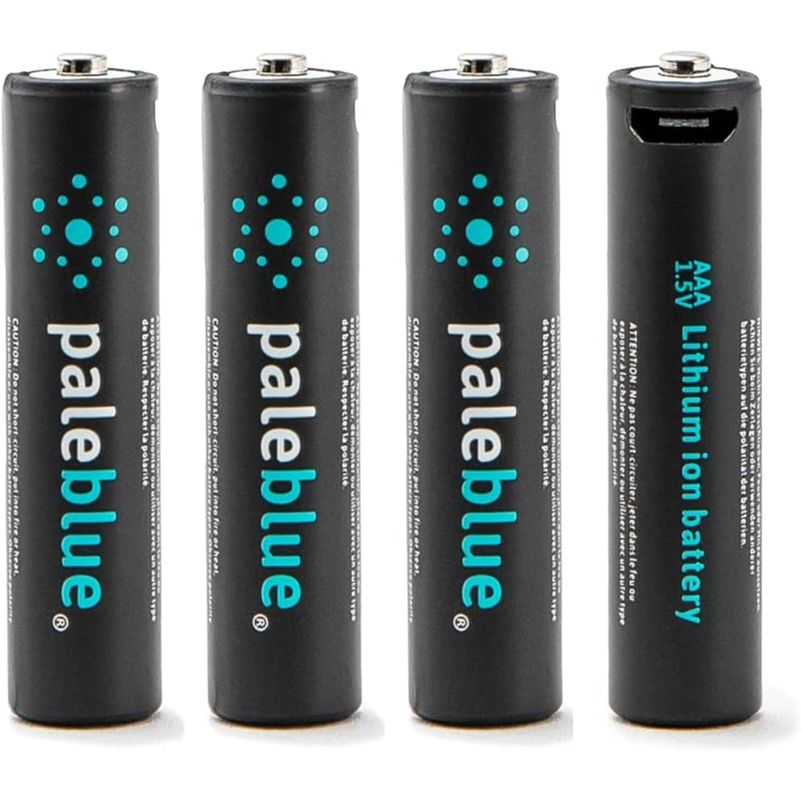 Buy the Pale Blue USB Rechargeable AAA Batteries 4 Pack - 4x Lithium Ion AAA...  ( PB-AAA ) online - PBTech.com/au