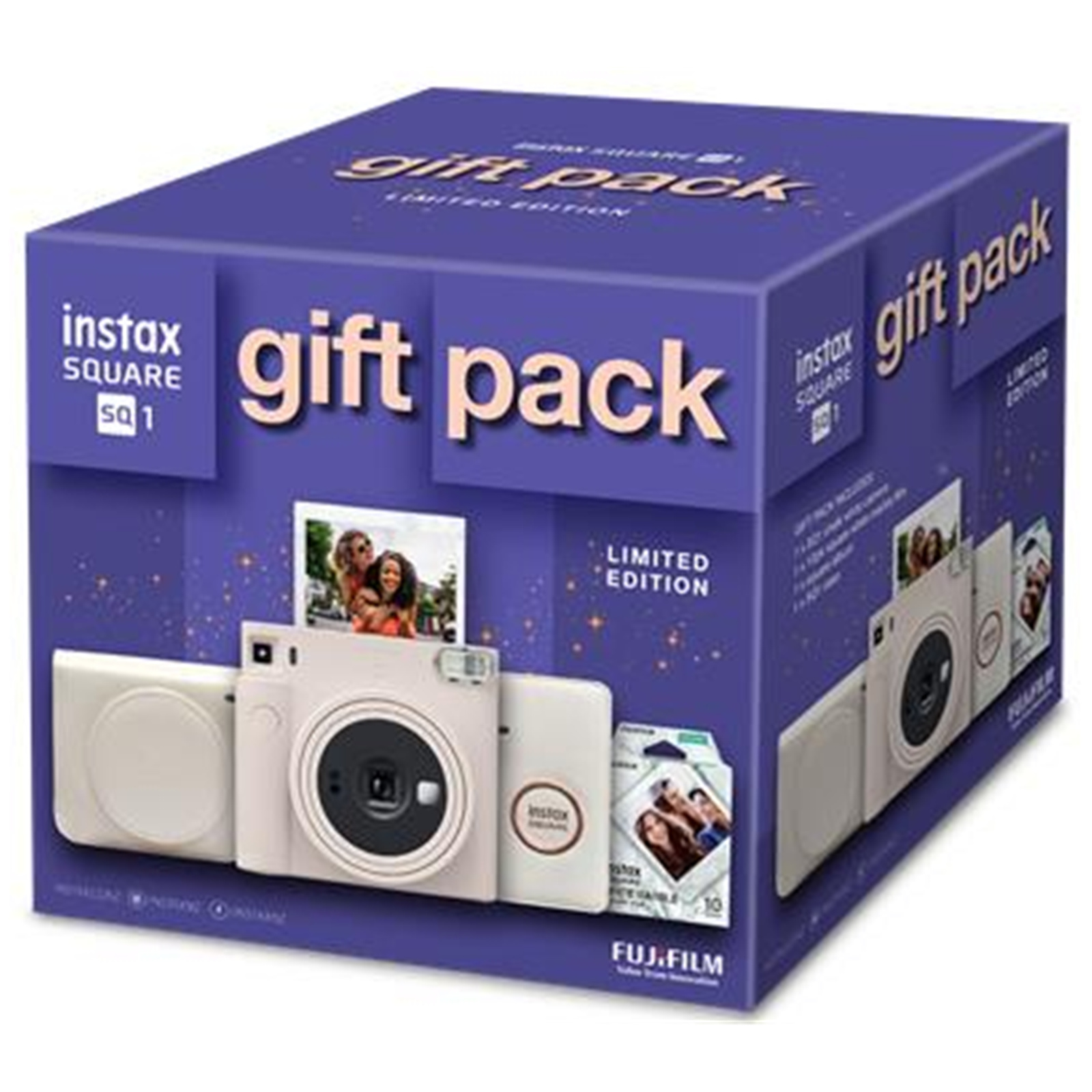 Buy the FujiFilm Instax Square SQ1 Instant Camera Chalk White - Gift Pack...  ( FC50 ) online - PBTech.com/au