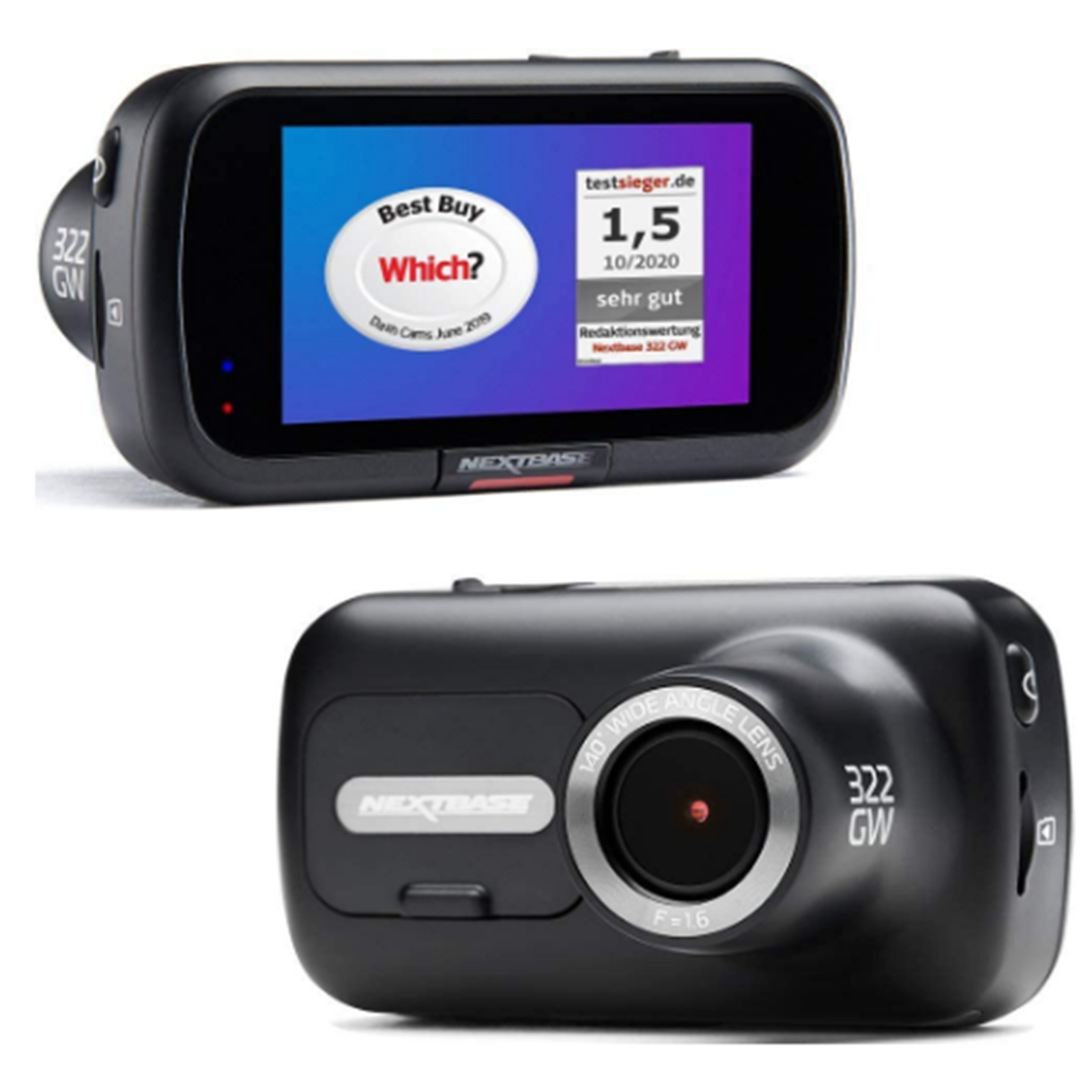 Buy the Nextbase 322GW Dash Cam - Black 1080p Forward Facing Camera with  1080... ( NBDVR322GW ) online - PBTech.com/au