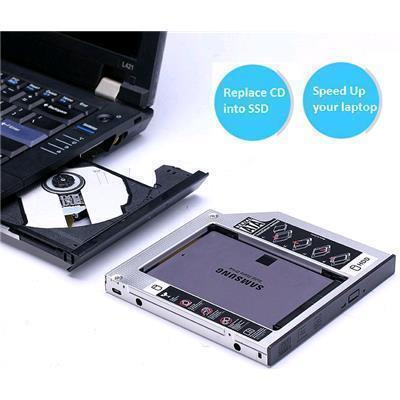Buy the Universal 12.7mm SATA 2nd HDD / SSD Hard Drive Caddy For CD/DVD-ROM...  ( ENCOEM0002 ) online - PBTech.com/au