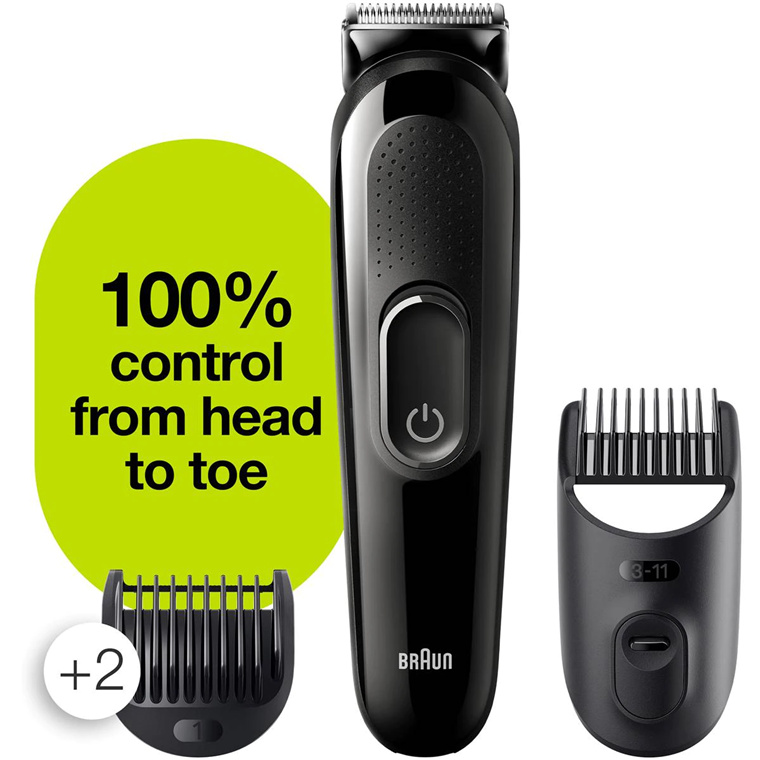 Buy the Braun Trimmer 3 SK3300 4-in-1 Beard Trimmer For For Men, Hair  Clipper,... ( SK3300 ) online - PBTech.com/au