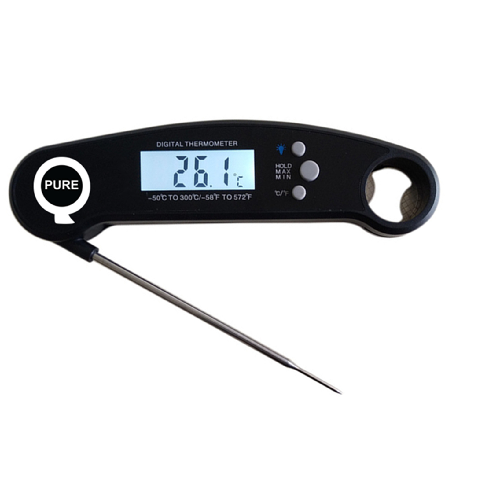 Buy the PureQ Solo No4 Sabre BBQ Thermometer Ultra-fast Manual Probe meat...  ( PUQSABRE ) online - PBTech.com/au