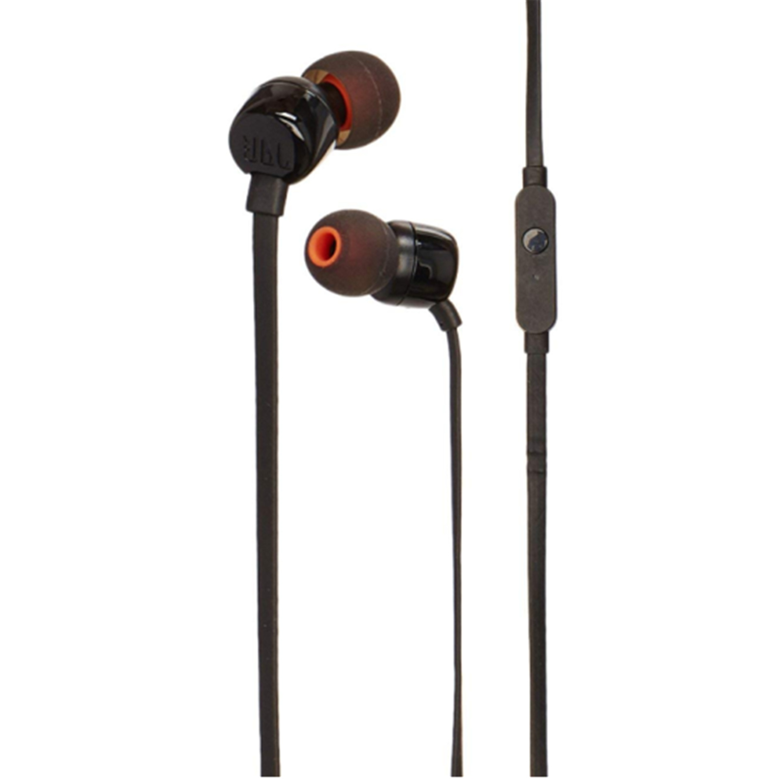 Buy the JBL Tune T110 Wired In-Ear Headphones - Black Microphone - JBL Pure...  ( JBLT110BLK ) online - PBTech.com/au