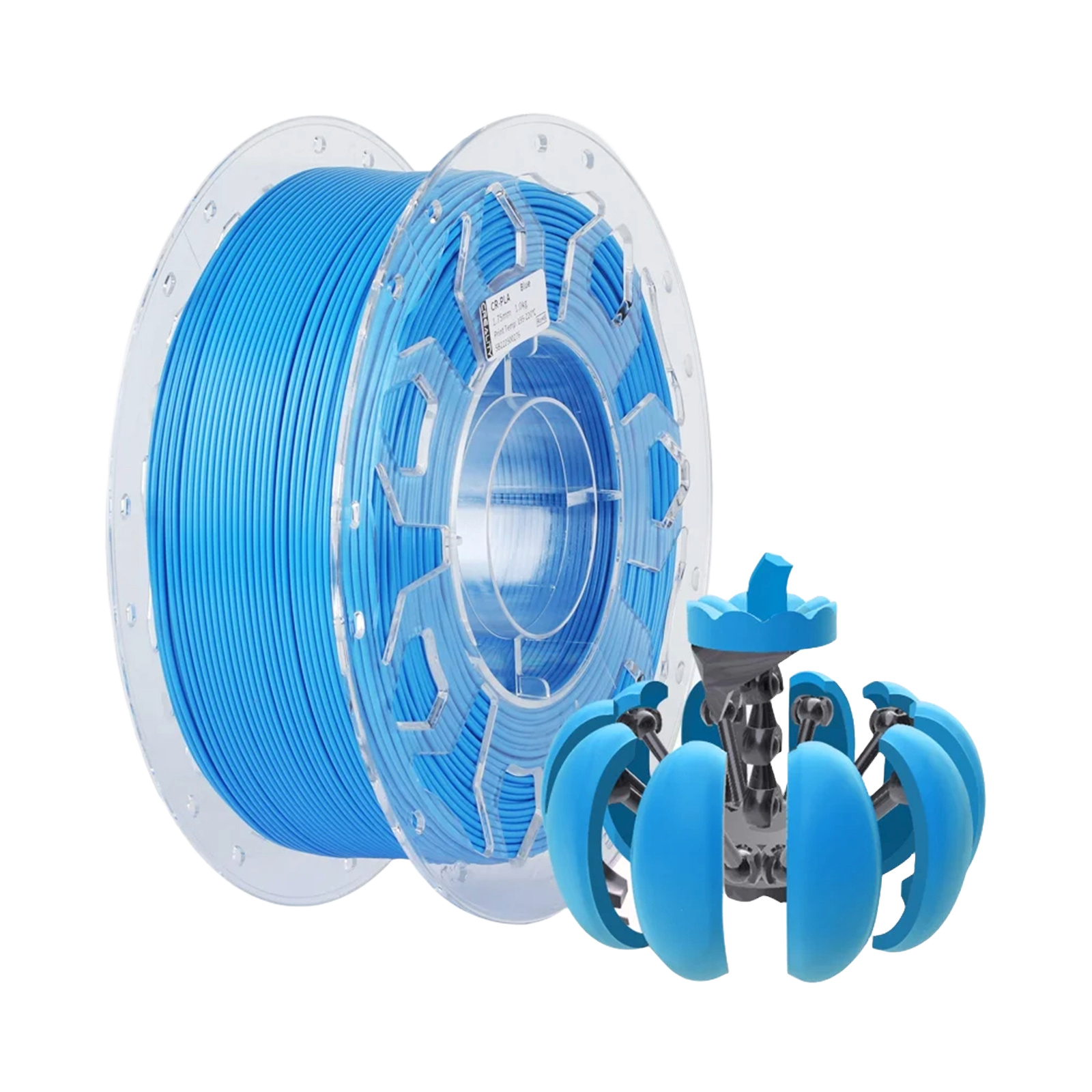 PLA 1.75mm Filament – Transparent Blue – 1kg