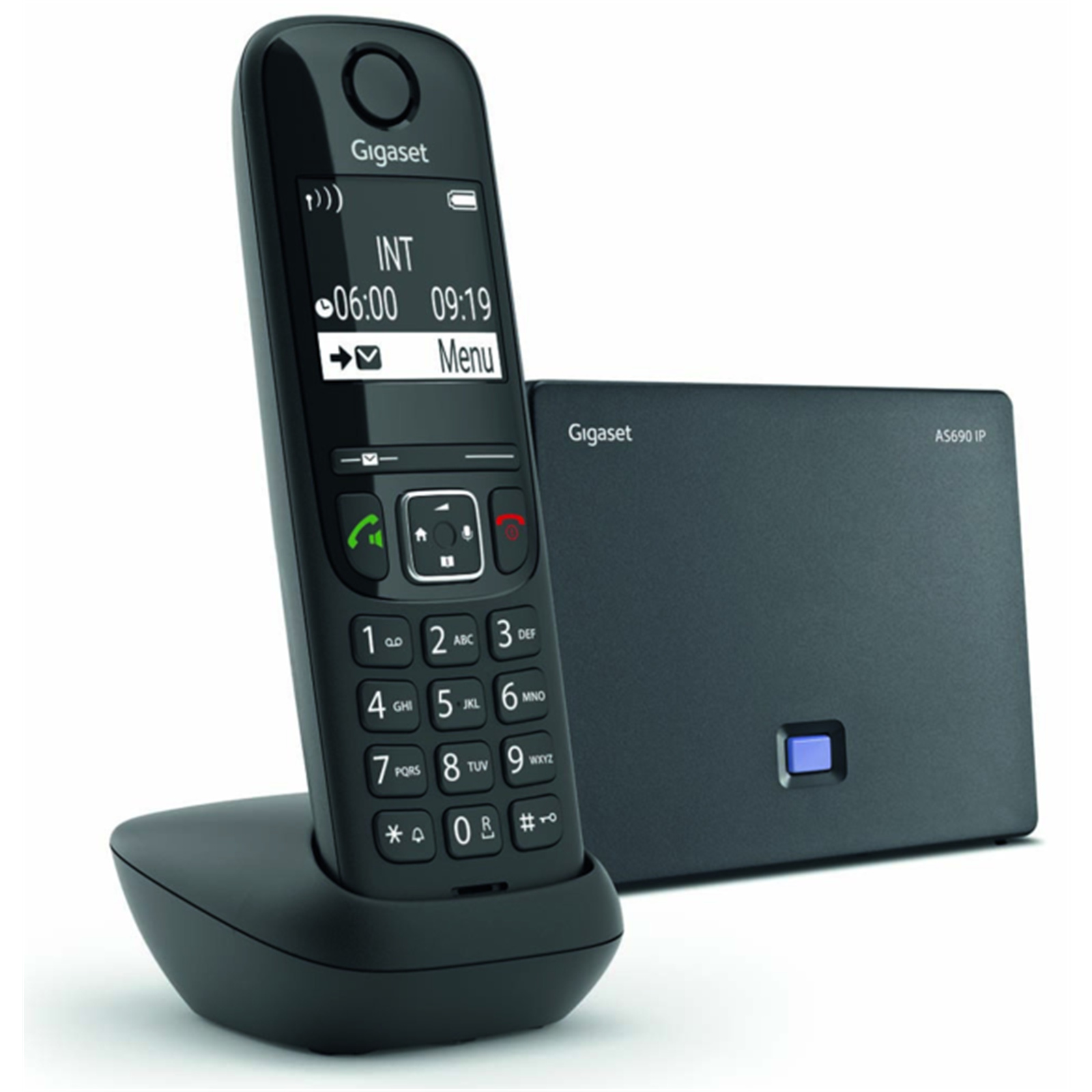 Buy the Siemens Gigaset AS690 IP Cordless VoIP and fixed line phone (  S30852-H2813-C401 ) online - PBTech.com/au
