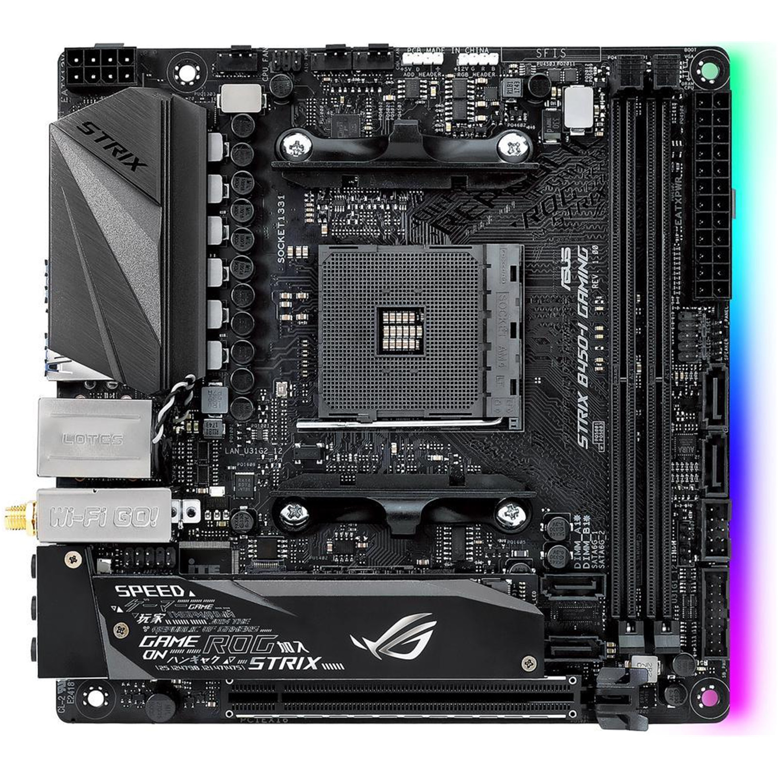 Buy the ASUS ROG STRIX B450-I GAMING Mini ITX Motherboard AMD B450 Chipset  For... ( ROG STRIX B450-I GAMING ) online - PBTech.com/au