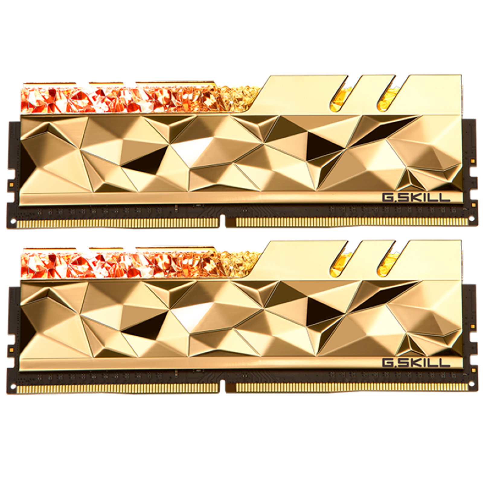 Buy the G.SKILL Trident Z Royal Elite 64GB DDR4 Desktop RAM Kit - Gold 2x  32GB... ( F4-4000C18D-64GTEG ) online - PBTech.com/au