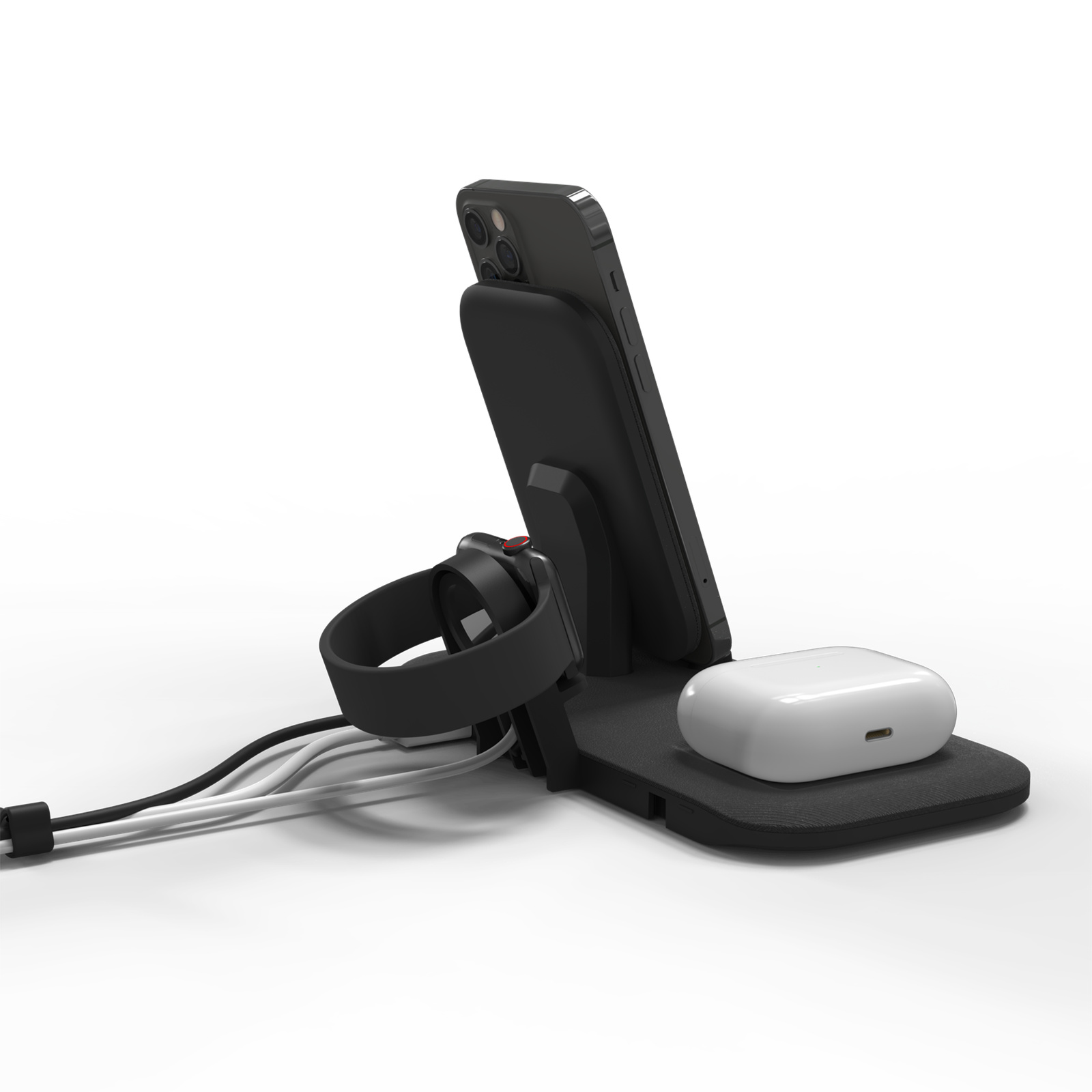Buy the Mophie 15W Wireless Charging Stand - Black, Charge up to Three  Devices... ( 401305844 ) online - PBTech.com/au