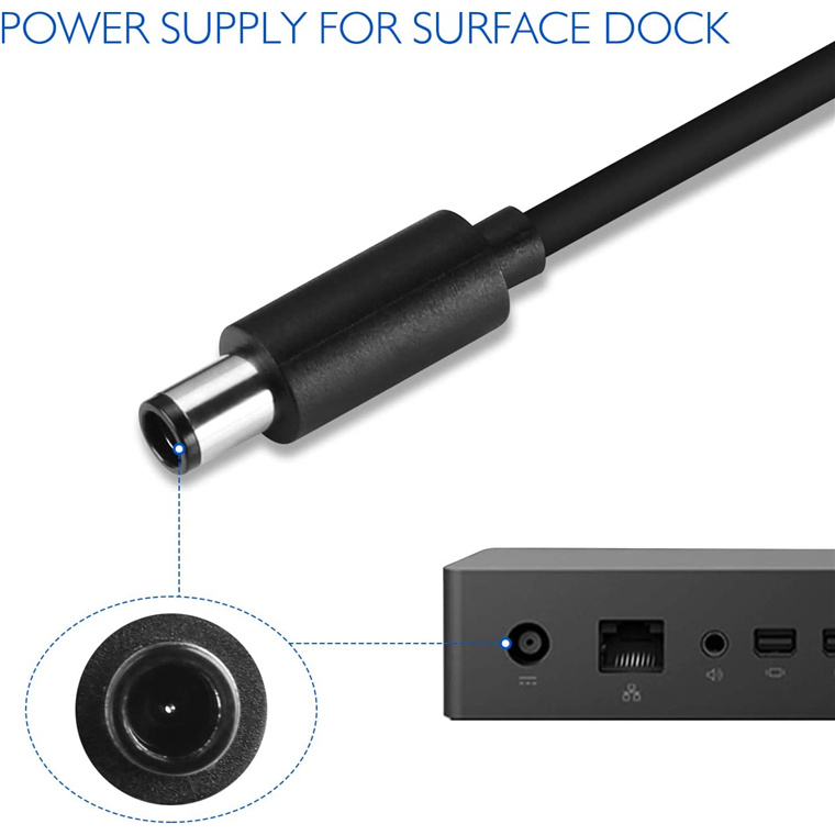Buy the OEM Manufacture For Microsoft Surface Dock Power Adapter, 90W 15V  6A 7... ( NBPOEM19543 ) online - PBTech.com/au