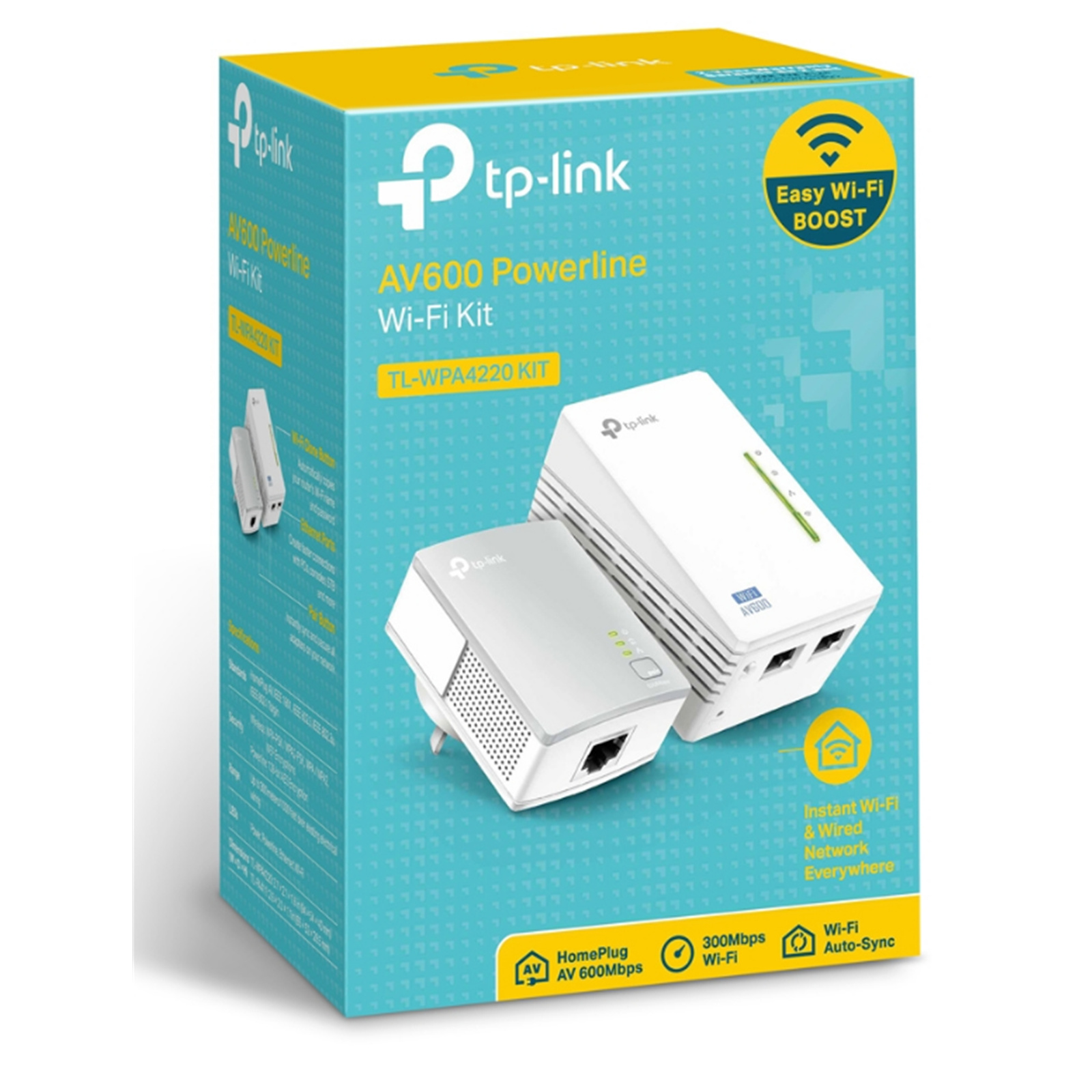 Buy the TP-Link TL-WPA4220 KIT AV600 Powerline Kit with N300 Wi-Fi Extender,...  ( TL-WPA4220KIT ) online - PBTech.com/au