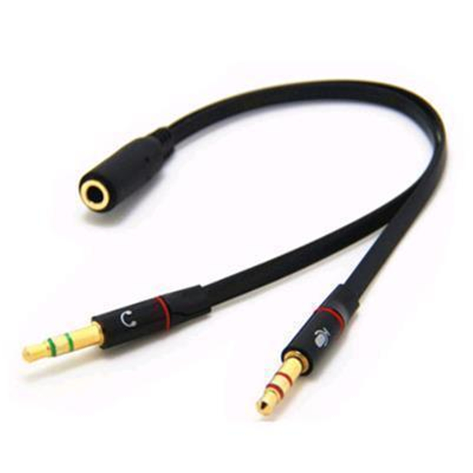 Buy the 3.5mm Headphone Mic Audio Y Splitter Cable Female to Dual Male... (  SEVOEM9135 ) online - PBTech.com/au