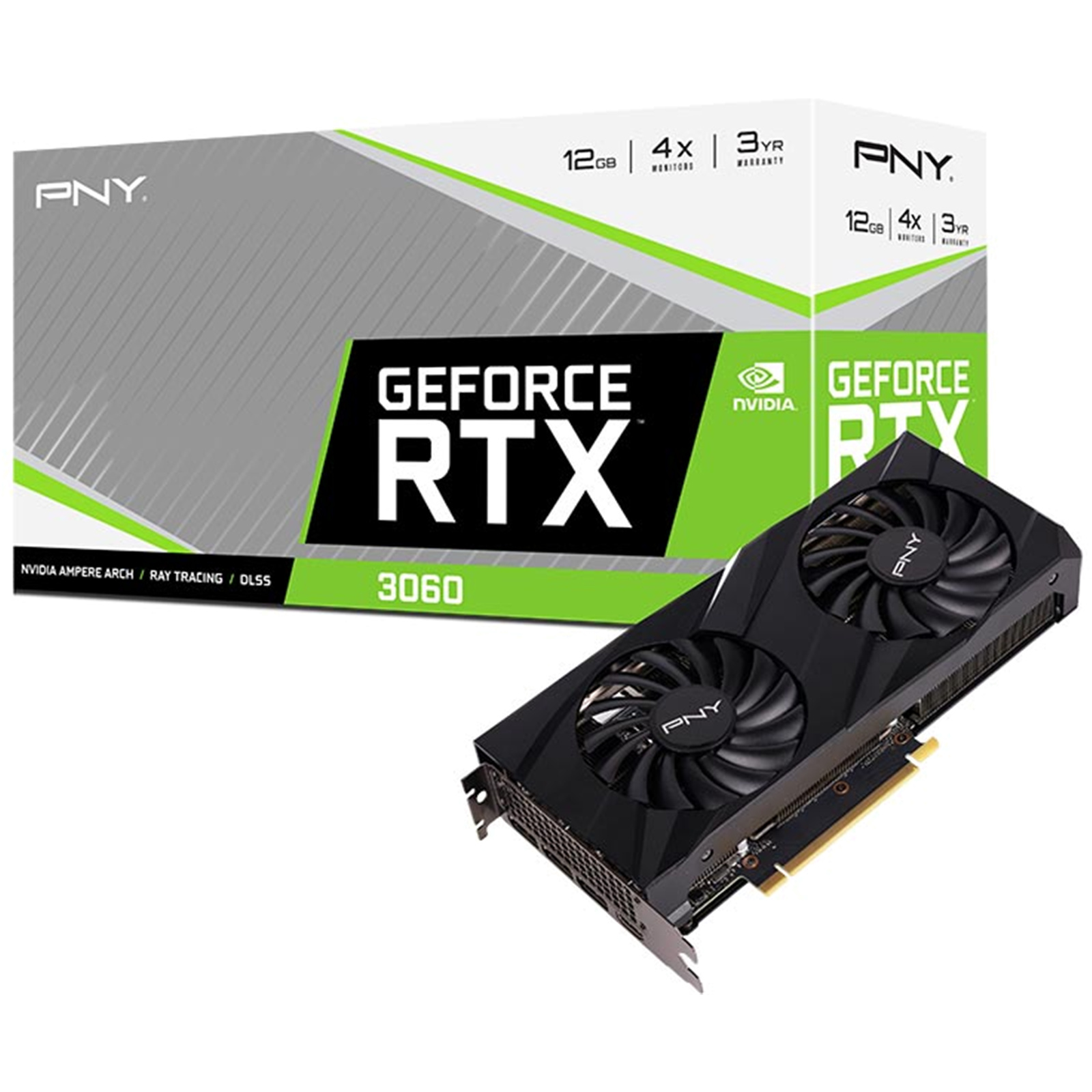 Buy the PNY NVIDIA GeForce RTX 3060 12GB VERTO Dual Fan GDDR6 Graphics Card  2... ( VCG306012DFBPB1 ) online - PBTech.com/au