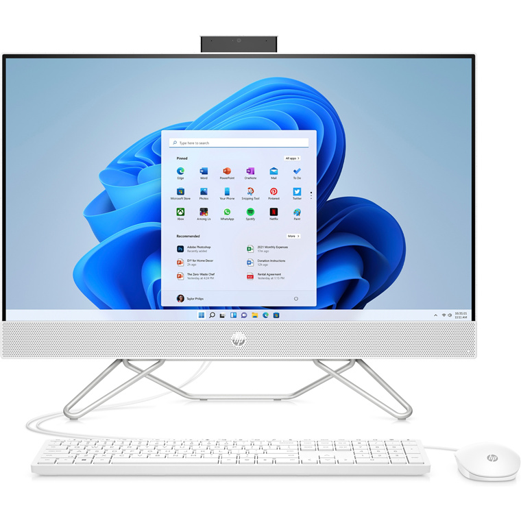 Buy the HP 24-cb1008a 23.8" FHD All in One PC - White Intel Core i5-1235U  -... ( 6X0P0PA ) online - PBTech.com/au