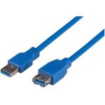 Dynamix C-U3-5 5M USB3.0 Type A Male to Female Extension Cable. Colour Blue
