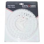 Dynamix EW-15RW 2.5Mx15mm Easy Wrap - Cable Management Solution, Blister Retail Packaging, WHITE Colour