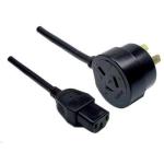 Dynamix C-POWERCT 2M C-POWERCT 3 Pin TAPON Ended Plug to IEC    Female Connector 10A. SAA Approved Power Cord.