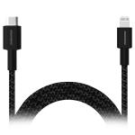 RockRose Liberty 1m USB-C to Lightning Cable - 20W PD Fast Charging , Apple MFI Certified - Nylon Braided Cord , 30000+ Bending Test ;