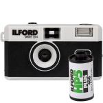 ILFORD Sprite 35-II Film Camera (Black & Silver) w/Ilford HP5 Plus 24exp B & W film