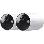 TP-Link Tapo C410 3MP/2K Full-Color Smart Wire-Free Security Camera - 2 Pack