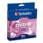 Verbatim DVD+R 4.7GB Spindle 10 Pk 16x