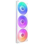 NZXT F Series 360 RGB Core PWM Fan single frame with Three Fans White