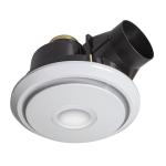 Brilliant BOREAL-II 20750/05 Round Exhaust Fan with LED Light White Colour, 12 Watt 124mm
