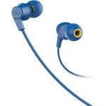 Infinity by Harman WYND 300 Wired In-Ear Headphones with Mic - Blue 1-Button Remote - 3.5mm Jack - Infinity Deep Bass Sound - Tangle-Free Flat Cable