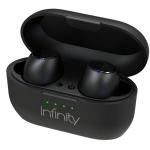 Infinity by Harman Spin One True Wireless In-Ear Headphones - Black Infinity Deep Bass Sound - 6mm Drivers - Touch controls - Type-C fast charging - Up to 4.5hrs battery life / 20hrs combined with charging case