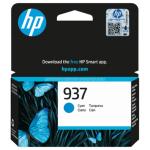 HP 937 Ink Cartridge Cyan, Yield 800 pages for OfficeJet Pro 9730e, 9720e Printer