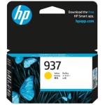 HP 937 Ink Cartridge Yellow, Yield 800 pages for OfficeJet Pro 9730e, 9720e Printer