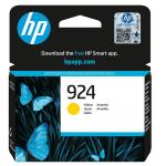 HP 924 Ink Cartridge Yellow, Yield 400 pages for OfficeJet Pro 8130e, 8120e, 8123, 8130 Printer