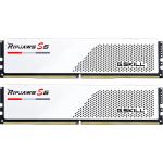 G.SKILL Ripjaws S5 32GB DDR5 Desktop RAM Kit - White 2x 16GB - 5200Mhz - CL36 - 1.2V - 36-36-36-83 - F5-5200J3636C16GX2-RS5K