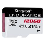 Kingston High Endurance microSDXC Memory Card - 128GB Class 10 - UHS-I - Read up to 95MB/s - Write up to 45MB/s - Designed for Dash Cameras / Security Cameras / Body Cameras