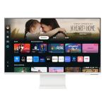 Samsung M8 32" UHD 4K Smart Monitor with Smart TV Experience and Iconic Slim Design - White Color