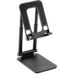 Momax Universal Smartphone Stand - Black, Foldable Design, Easy to Carry and Adjust, Sturdy Stand for Phone and Tablet