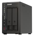 QNAP QVP-21C 2-Bay High-Performance NVR For Home and Business, Intel Quad Core Upto 2.6 GHz, 8GB DDR4 (16GB Max), 2x M.2, 4x USB, 2x HDMI, 2x 2.5 GbE, Come with 8 Camera license (16 Max)