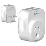 Sansai STV-3013 Outbound USB Travel Adapter - NZ/AU to South Africa/India Plug Israel, India (parts of), Mozambique, Namibia, Nepal, Pakistan (parts of), South Africa, Sri Lanka. w/2 USB-A Fast Charge Ports (2.1A)