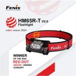 Fenix Camping & Hiking HM65R-T V2.0 Nebula Rechargeable LED Headlamp Max 1,600 Lumens, Trail Running Jogger  LED Headlamp, Powered by 1 x 18650 3400mAH Li-ion Battery & USB-C Charging Cable are Included - 5 Years Free Repair Warranty