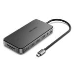 Vention TPYBB  USB-C to HDMI/USB 3.1 Gen 2-Ax2/USB 2.0/M.2 NGFF/SD/TF/PD/DC 3.5mmSSDEnclosureDockingStation 0.15M Gray Aluminum Alloy Type