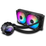 ASUS ROG STRIX LC II 240 ARGB All in one Water Cooling Aura Sync RGB, 2 X 120mm  PWM ARGB Fan, CPU Socket Support: Intel: LGA 1700 , 1200,115x,1366, 2011, 2011-3, 2066 AMD: AM4, AM5, TR4