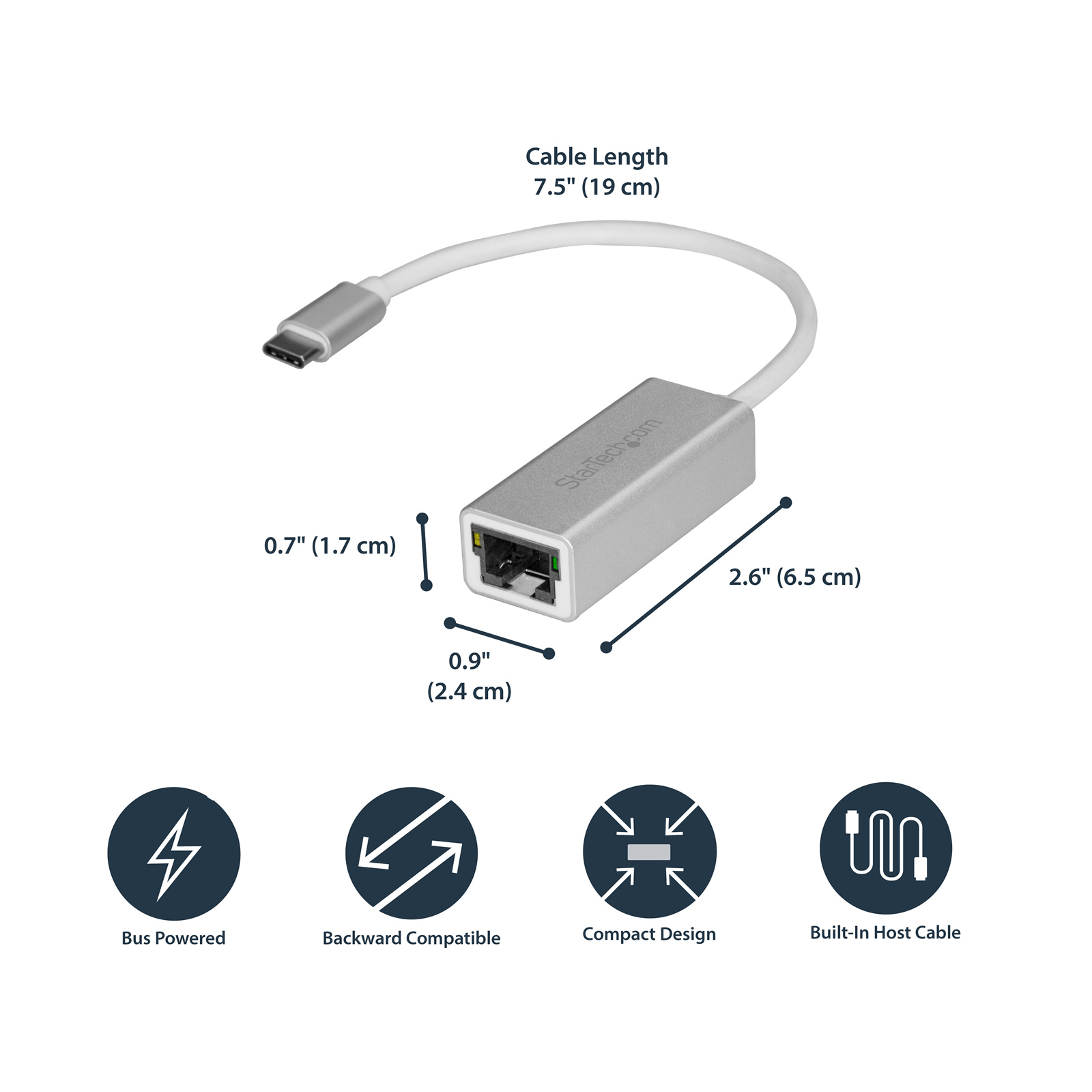 US1GC30A  Adaptateur USB Ethernet Startech, USB 3.1 vers RJ45, 10