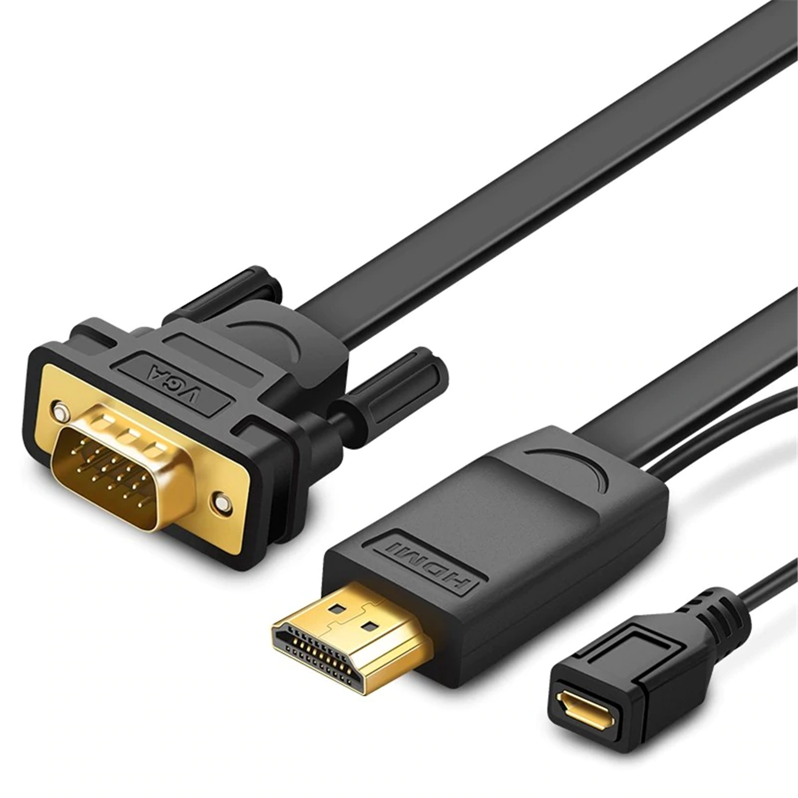 Buy the UGREEN UG-30449 HDMI to VGA Converter Cable 1.5m (Black) ( UG-30449  ) online - PBTech.com
