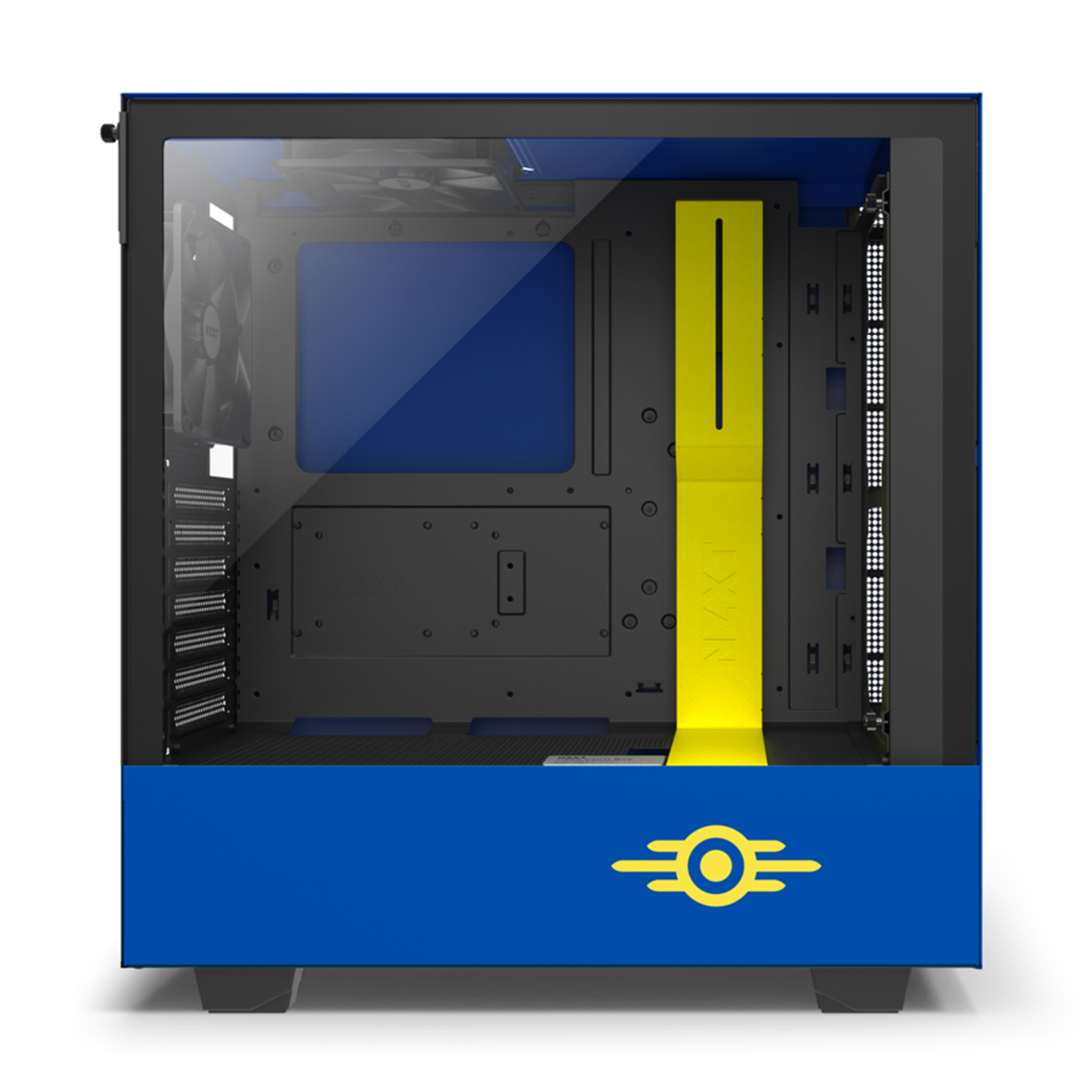 Buy the NZXT H500 Compact Vault Boy Edition ATX MidTower Gaming Case  Tempered... ( CA-H500B-VB ) online - PBTech.com