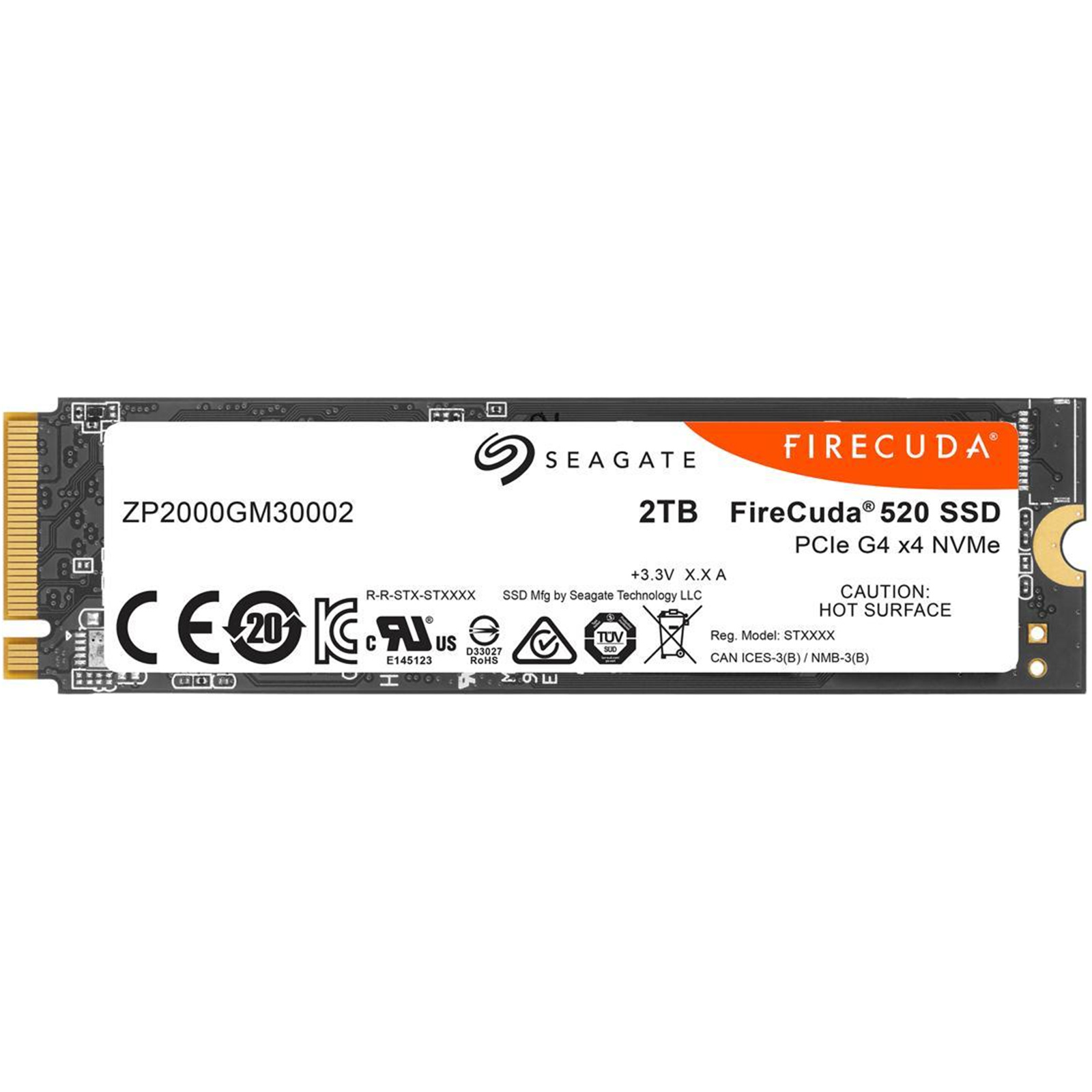 Buy the Seagate FireCuda 520 2TB Gen 4 NVME M.2 SSD, PCIE 4.0 X 4, Read: Up  to... ( ZP2000GM3A002 ) online - PBTech.com