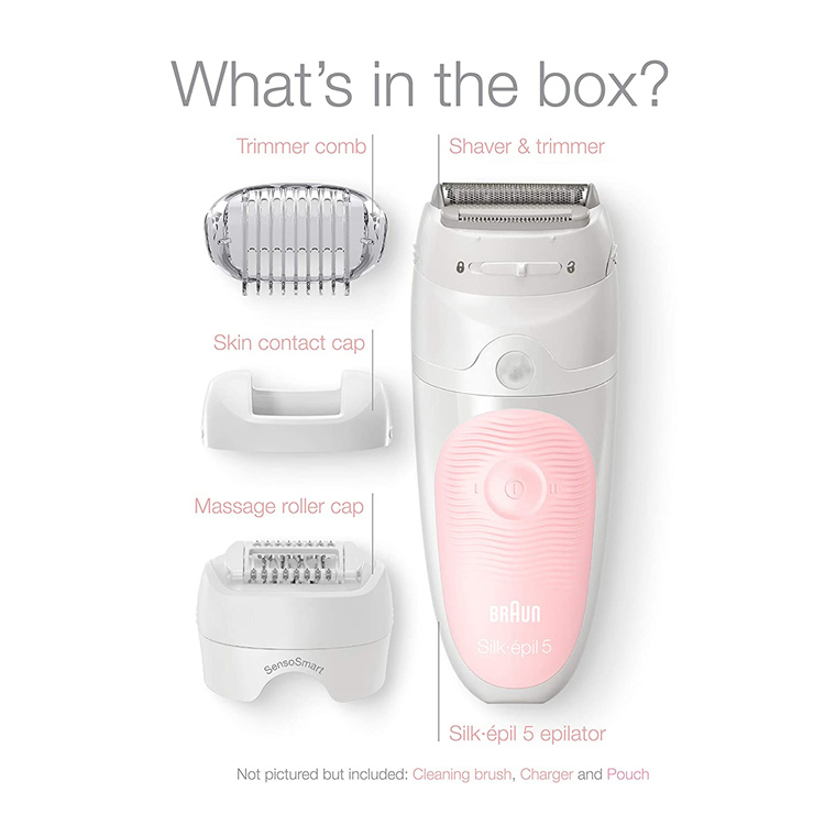 Buy the Braun Silk-Epil SES5620 Wet & Dry epilator with 4 extras incl.  shaver... ( SES5620 ) online - PBTech.com