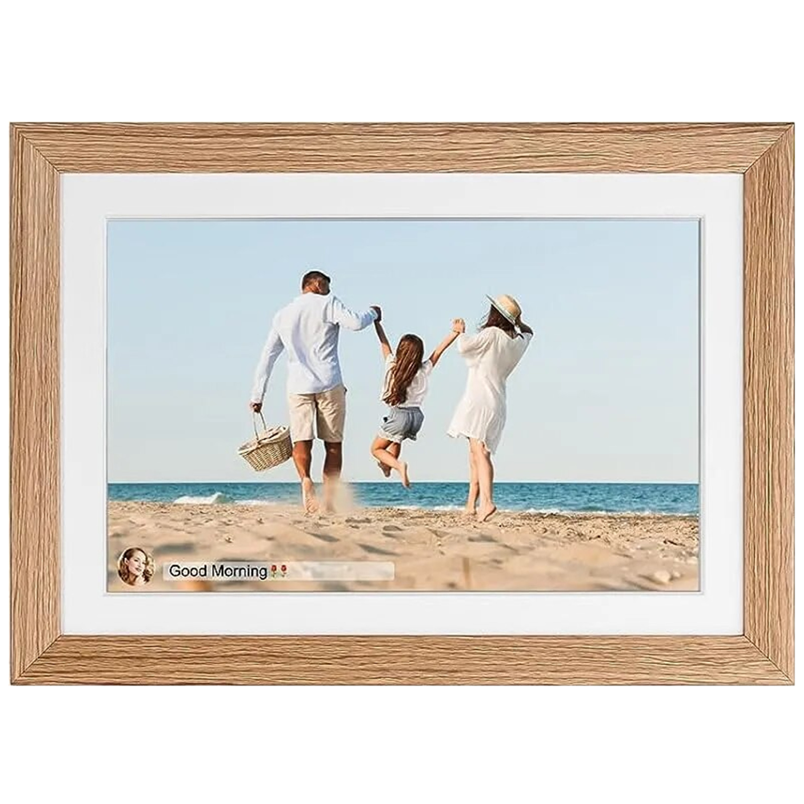 Buy the NoBrand Smart 10.1 WIFI Digital Photo Frame Wooden, Play Video  & ( NBP-16G10-WW ) online 