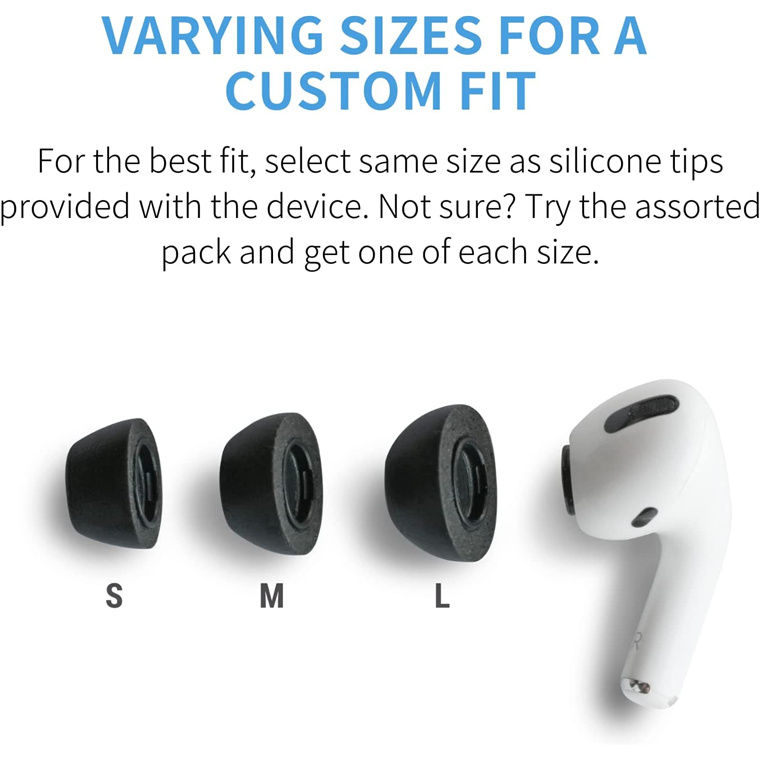 Buy the Comply (Medium) Memory Foam Tips for Apple AirPods Pro - Medium  3-pack... ( 44-50201-21 ) online - PBTech.com