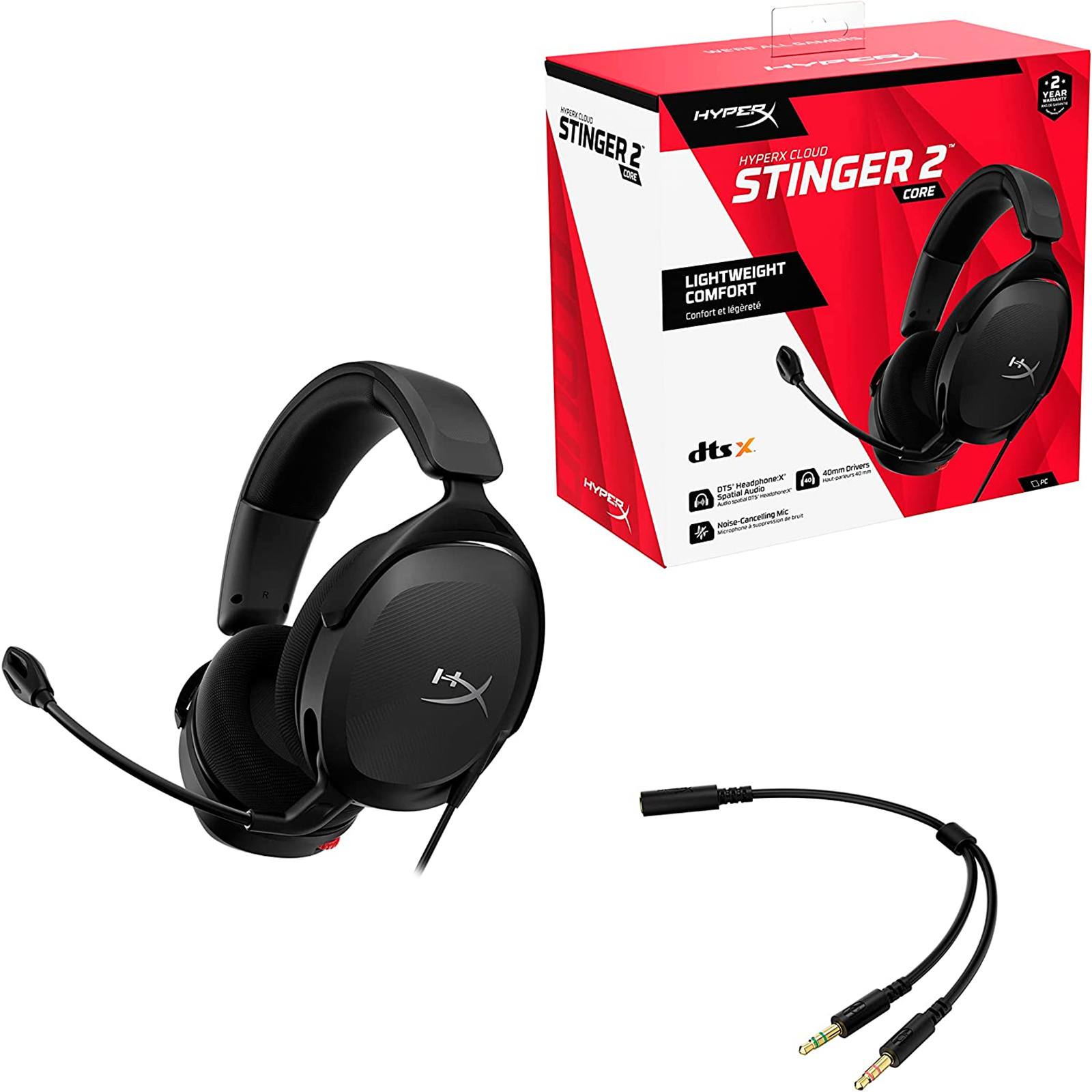 Buy the HyperX Cloud Stinger 2 Core Gaming Headset ( 683L9AA ) online -  PBTech.com