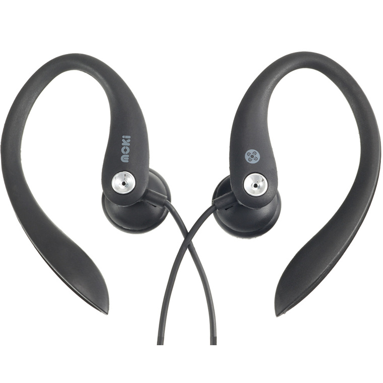 Buy the Moki ACC-HCS Wired Sports In-Ear Headphones - Black Ear Hook Design  ( ACC-HCSB ) online - PBTech.com