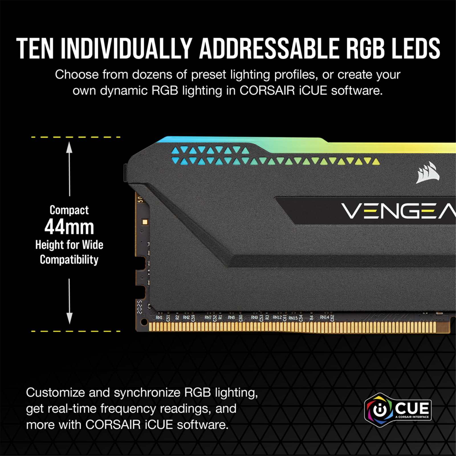 Buy the Corsair VENGEANCE RGB Pro SL 32GB DDR4 Desktop RAM Kit - Black 2x  16GB... ( CMH32GX4M2E3200C16 ) online - PBTech.com